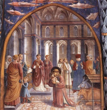  scène - scènes de la vie de St Francis Scène 9 mur nord Benozzo Gozzoli